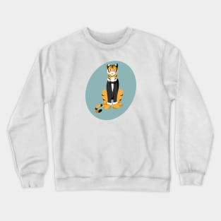 Tiger in a tuxedo Crewneck Sweatshirt